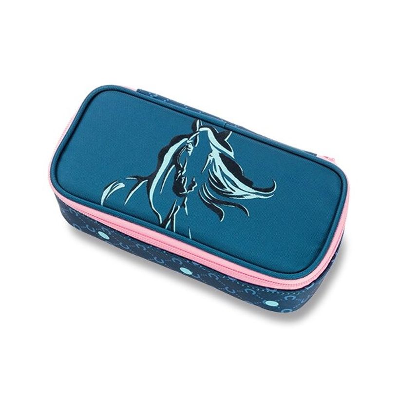 9002638227690-Trousse plumier Walker Fame 2.0 - 1 compartiment - lucky horse - bleu foncé-P_405129330_1-0