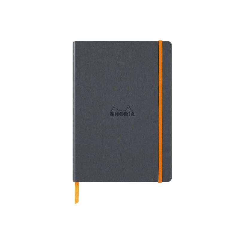 3037921174791-RHODIA Rhodiarama - Carnet souple A5 - 160 pages - pointillés - titane-P_405129932_3-0
