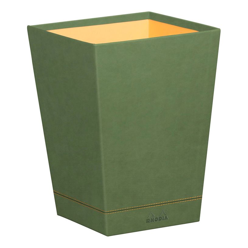 3037921946237-RHODIA Rhodiarama - Corbeille à papier - sauge - en polyuréthane-P_405130043_1-0