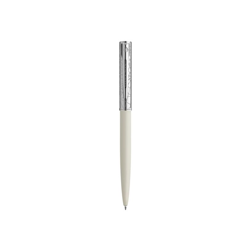 3026981745171-Waterman Allure Deluxe - Stylo à bille capuchon chromé - blanc-P_405130096_1-0