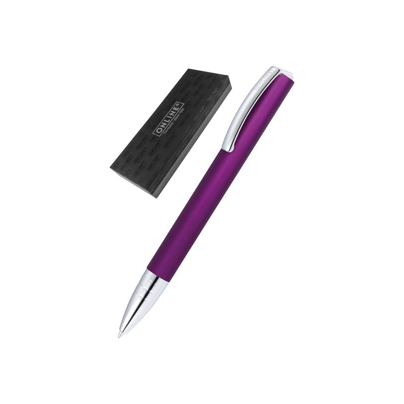 4014421326454-Online Vision Satin - Stylo à bille noir - violet-P_405130532_2-0