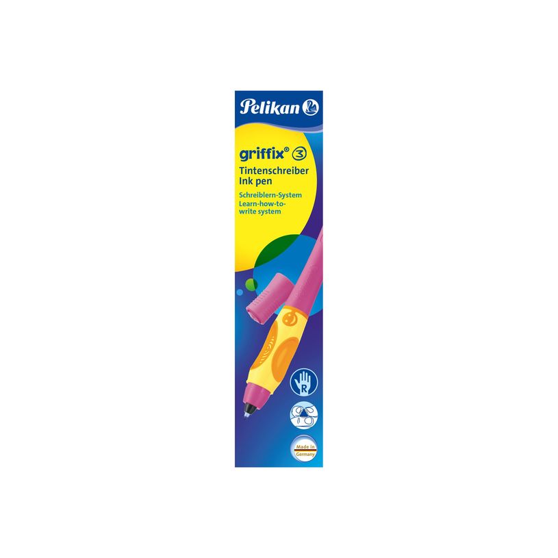4012700955234-Pelikan Griffix - Roller rose/orange - pour droitier-P_405132434_1-0