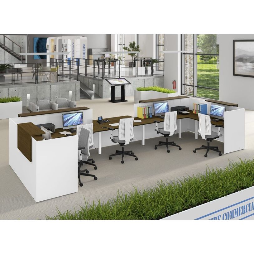 3253310302730-Banque d'accueil Module de départ bas OLA - L122,5 x H75,5 x P82,5 cm - structure blanc p-P_405132554_2-1