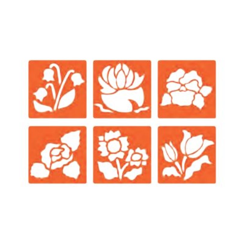 3471052256009-Graine Creative - Lot de 6 pochoirs - motif fleurs-P_405132921_1-0