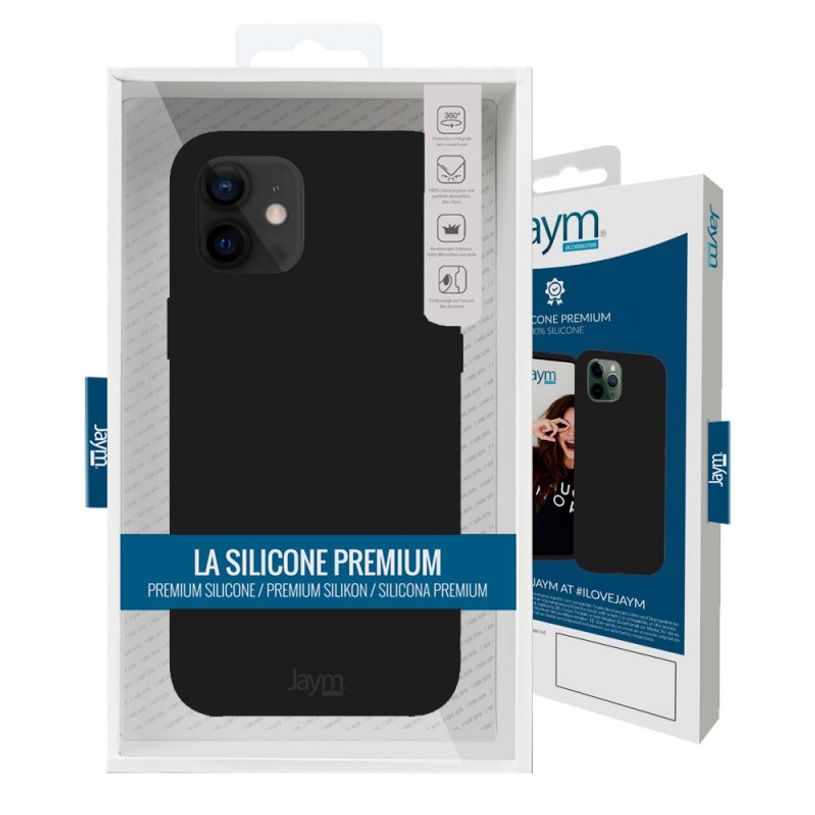 3701263519250-JAYM CLASSIC - coque de protection pour iPhone 14Pro Max - noir-P_405134722_2-1