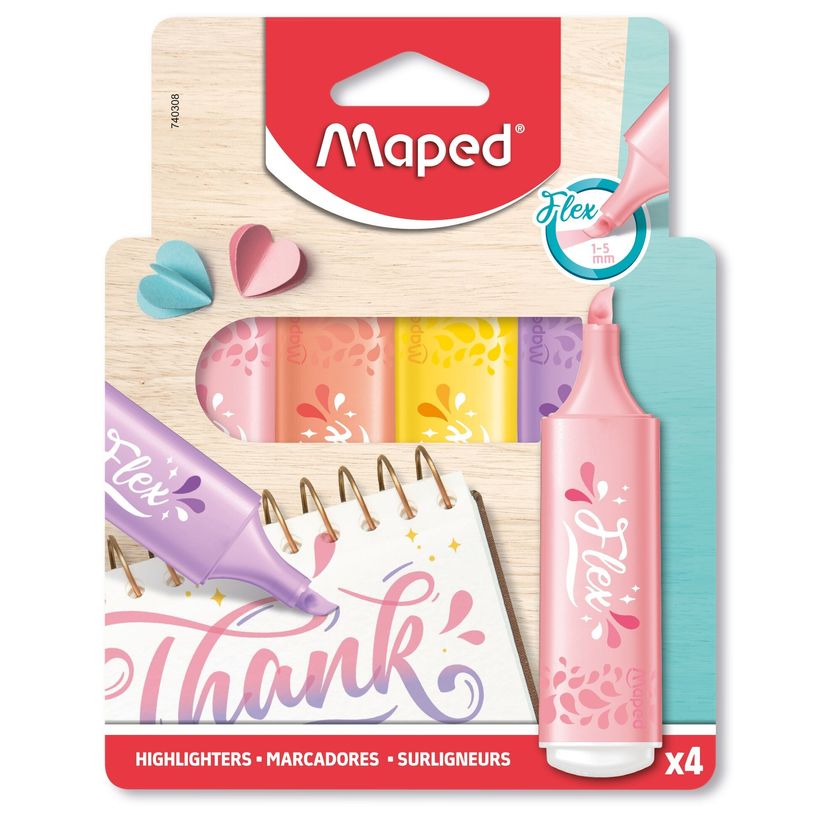 3154147403082-Maped Fluo'peps Flex Pastel - Pack de 4 surligneurs - couleurs assorties-P_405137047_1-0