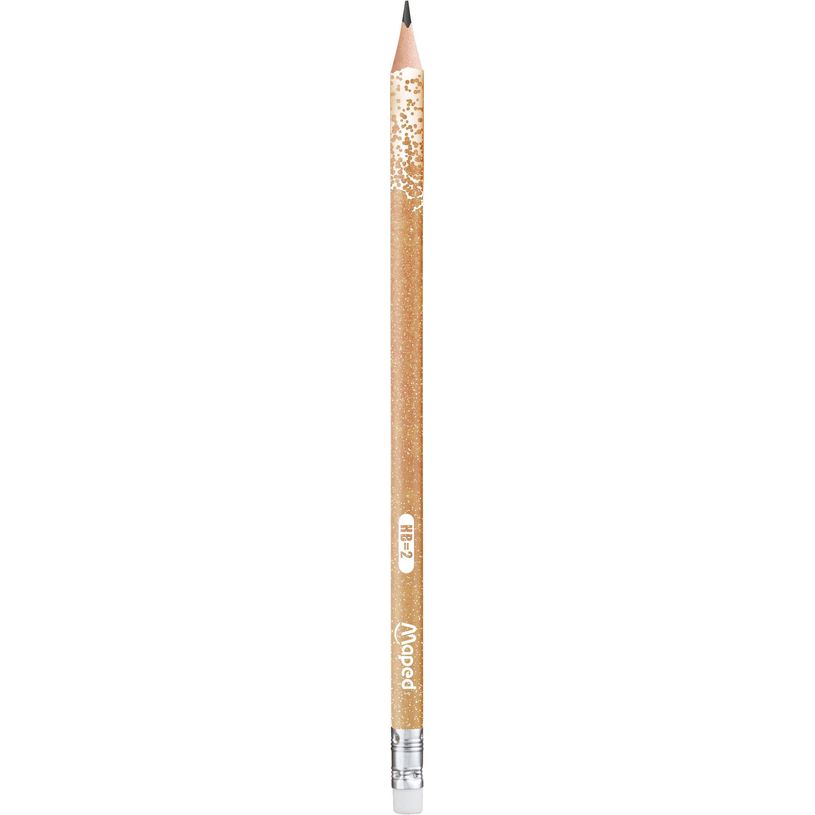 3154148518044-Maped Black'Peps Glitter - Crayon à papier - HB - embout gomme - disponible dans différe-P_405137064_2-1
