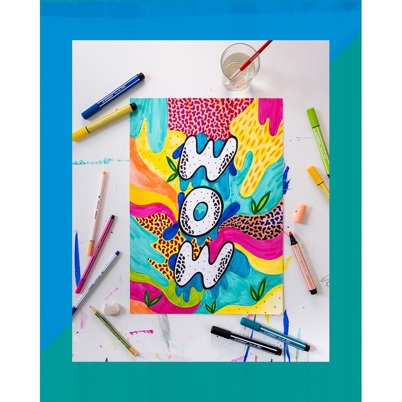 4006381590013-STABILO Pen 68 Max Arty - 12 Feutres pointe large biseautée - couleurs assorties-P_405141777_5-4