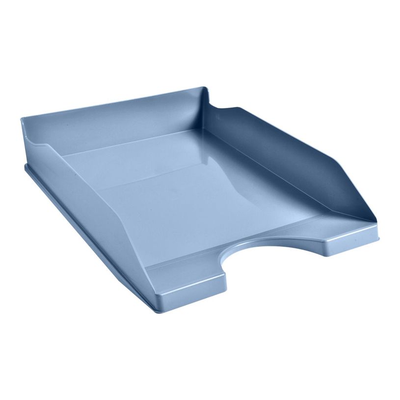9002490123048-Exacompta Ecotray - Corbeille à courrier BeeBlue - pour format A4+ - bleu clair-P_405143751_2-1