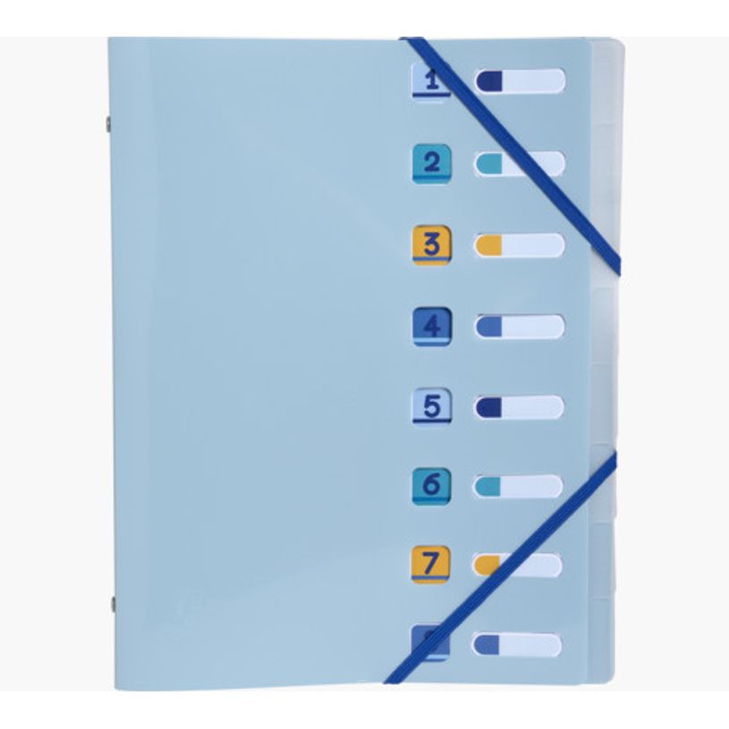 3130631561100-Exacompta BeeBlue - Trieur polypro recyclé 8 positions - A4 - disponible dans différent-P_405143889_12-2