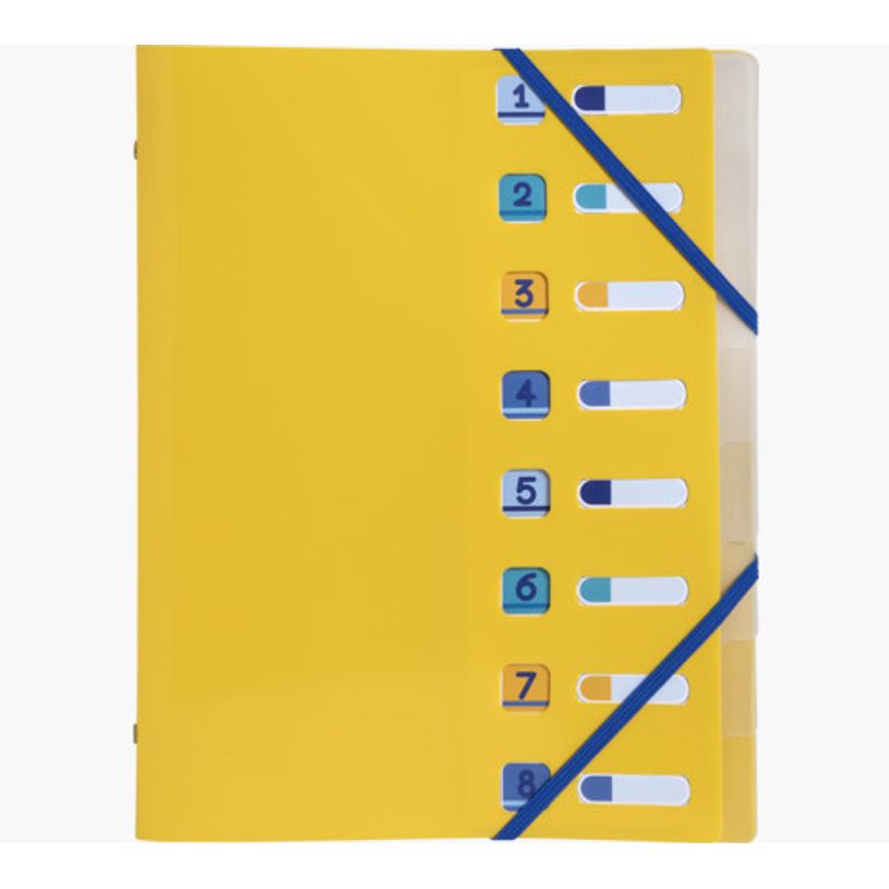 3130631561100-Exacompta BeeBlue - Trieur polypro recyclé 8 positions - A4 - disponible dans différent-P_405143889_13-3