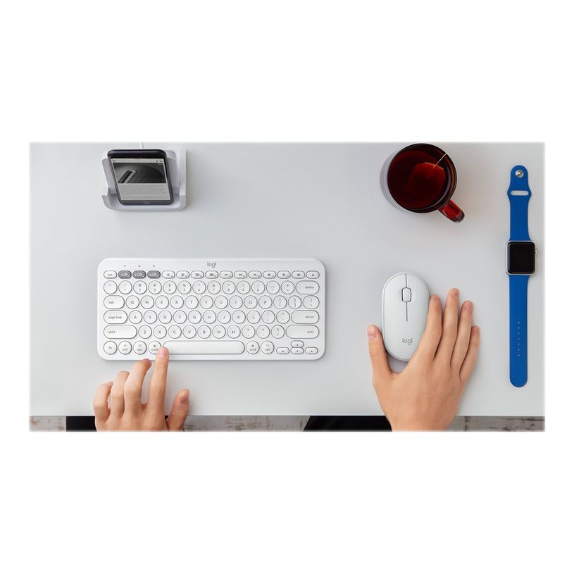 5099206097735-Logitech K380 - Clavier sans fil pour Mac - blanc cassé-P_405144550_10-9