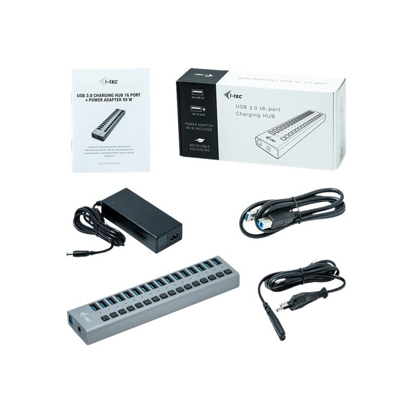 8595611702969-i-Tec USB 3.0 Charging HUB - Hub - 16 x SuperSpeed USB 3.0 - de bureau-P_405145452_1-4
