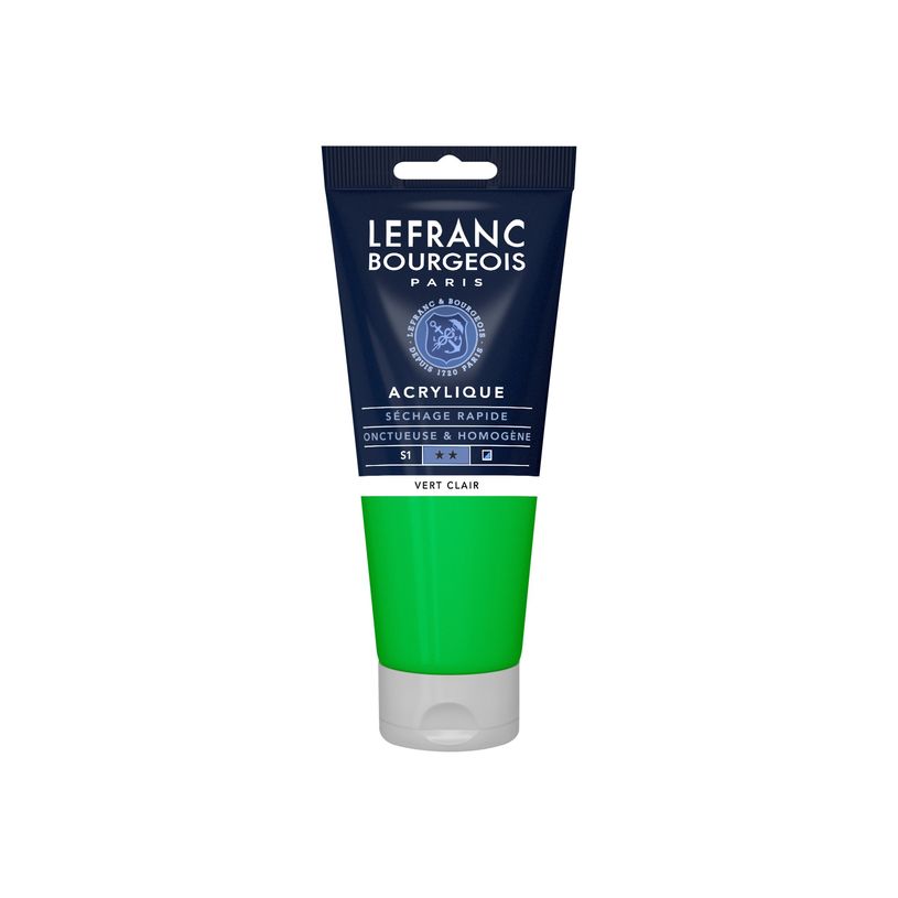 3013643003809-Lefranc Bourgeois - Peinture acrylique - vert clair - 200 ml-P_405146481_1-0