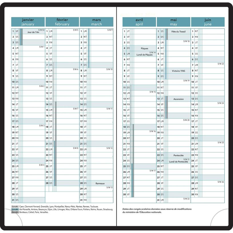 3660942089524-Agenda de poche Mini Labo - 1 semaine sur 2 pages - 9 x 17,5 cm - beige - Exacompta--4