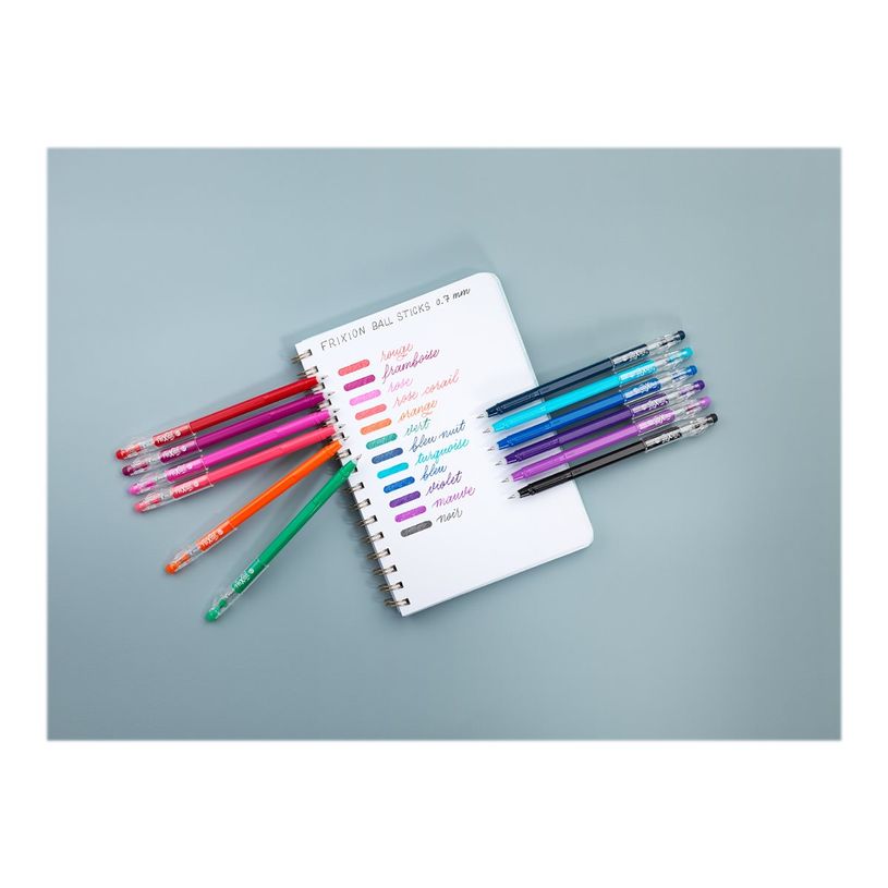 3131910431343-Pilot FriXion Ball Stick - 6 Rollers effaçables - couleurs chaudes assorties-P_405147968_1-1