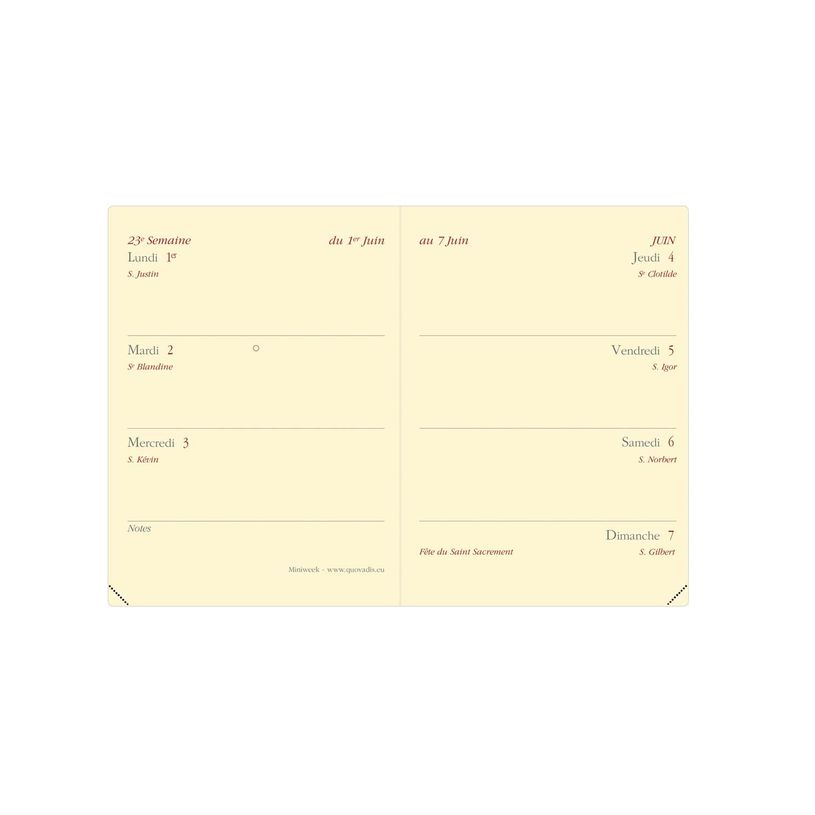 3371010498680-Agenda Marlow Miniweek - 1 semaine sur 2 pages - 7 x 10 cm - bleu nuit - Quo Vadis--1