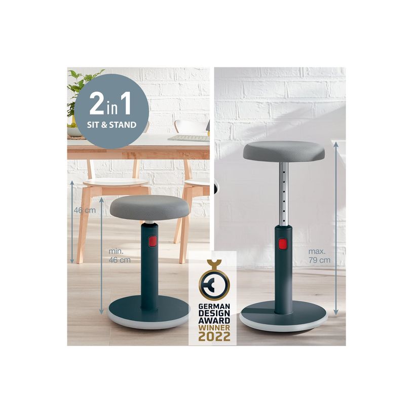 4002432129478-Leitz Ergo - Tabouret ergonomique assis/debout - hauteur réglable jusqu'à 79 cm - gris v-P_405148761_5-3