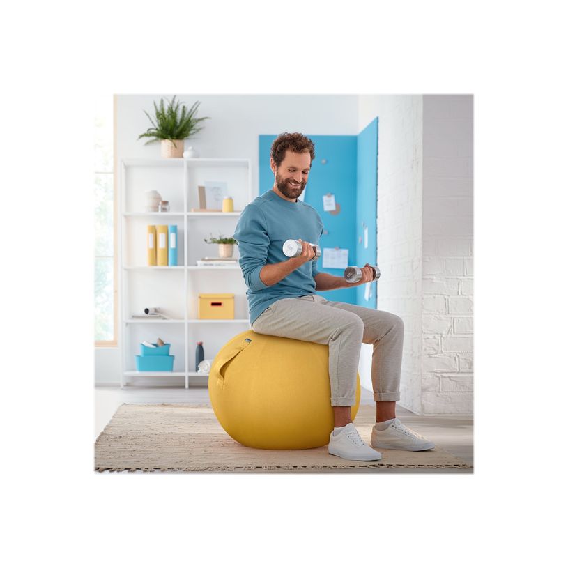 4002432129522-Leitz Ergo Cosy Active - Ballon d'assise - diamètre de 65 cm - jaune chaleureux-P_405148763_5-5