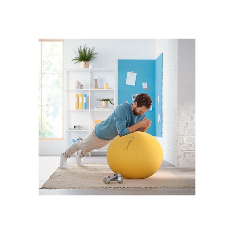 4002432129522-Leitz Ergo Cosy Active - Ballon d'assise - diamètre de 65 cm - jaune chaleureux-P_405148763_6-6