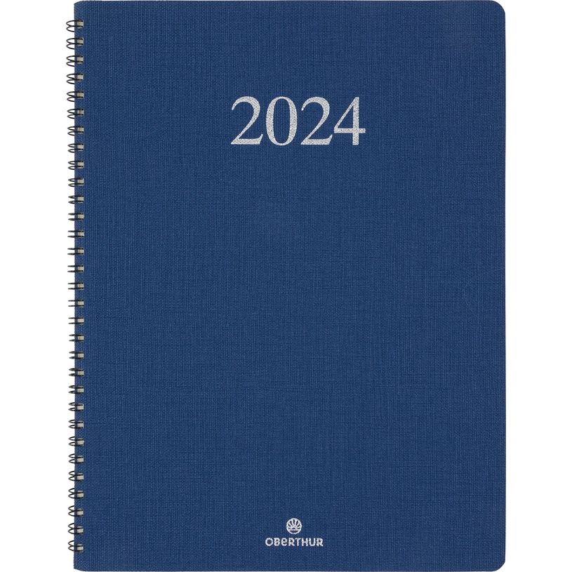 3664447162690-Agenda Galway - 1 semaine sur 2 pages - 22 x 28 cm - bleu marine - Oberthur-P_405149025_1-0