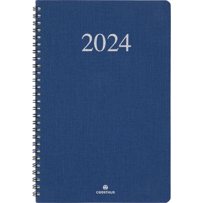 3664447162737-Agenda Galway - 1 semaine sur 2 pages - 19 x 24,5 cm - bleu marine - Oberthur-P_405149029_1-0