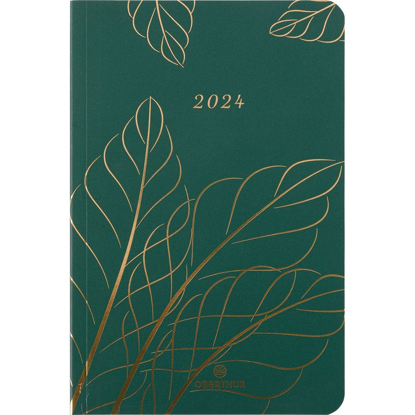 3664447157269-Agenda Astoria - 1 semaine sur 2 pages - 10 x 15 cm - vert - Oberthur-P_405149076_1-0
