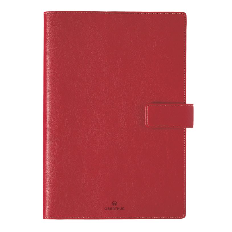 3664447163185-Agenda Milano - 1 semaine sur 2 pages - 17 x 24,5 cm - rouge - Oberthur-P_405149126_1-0