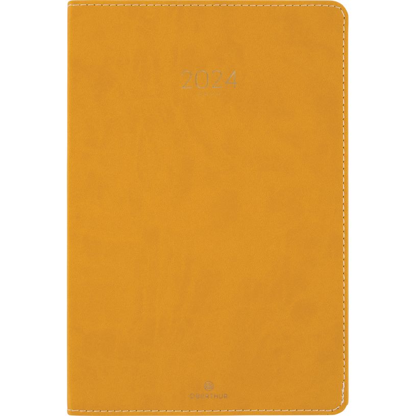 3664447161648-Agenda Eton - 1 semaine sur 2 pages - 22 x 28 cm - ocre - Oberthur-P_405149187_1-0