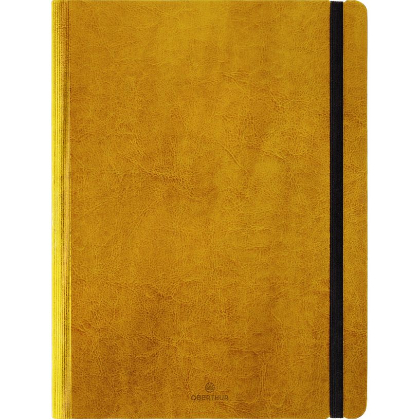 3664447155845-Agenda à spirale Medicis - 1 semaine sur 2 pages - 22 x 30 cm - moutarde - Oberthur-P_405149205_1-0