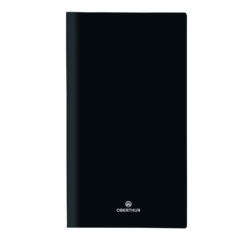 3664447155364-Agenda de poche spiralé Malmo - 1 semaine sur 2 pages - 9,5 x 17 cm - noir - Oberthur-P_405149328_1-0