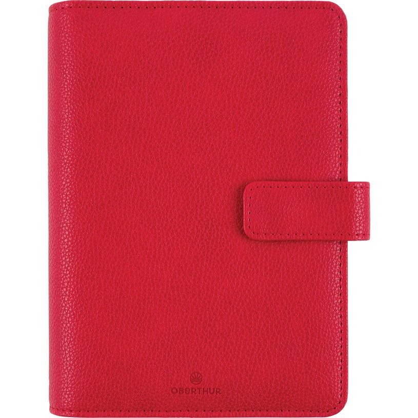 3664447160023-Organiseur Rimini - 14 x 18,5 cm - rouge - Oberthur-P_405149350_1-0