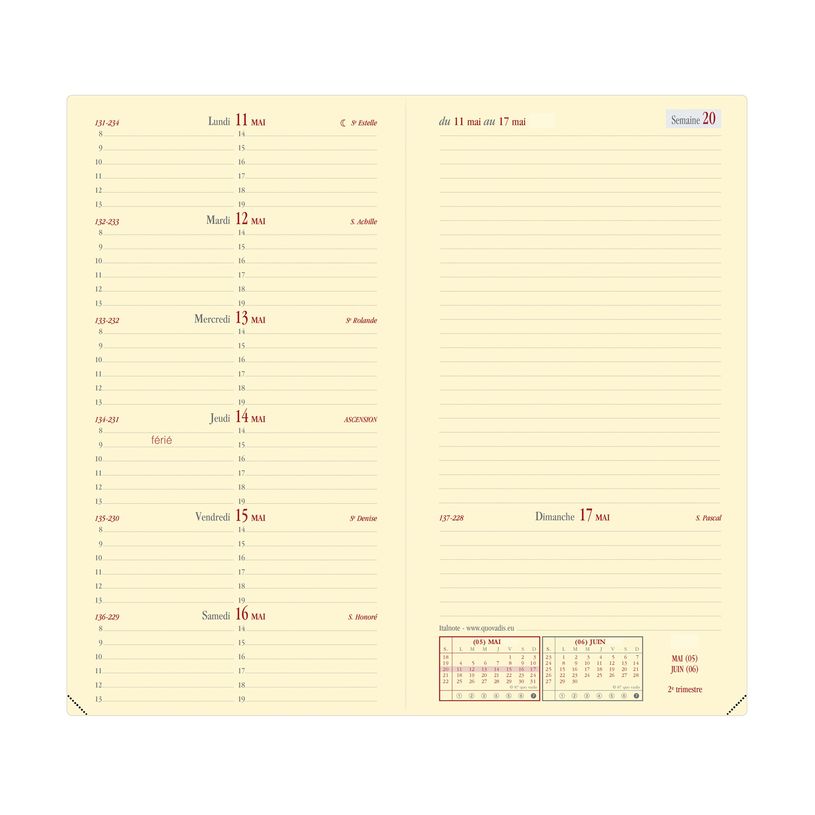 3371010480487-Agenda de poche Impala Italnote avec répertoire - 1 semaine sur 2 pages - 8,8 x 17 cm - r-P_405149531_2-1