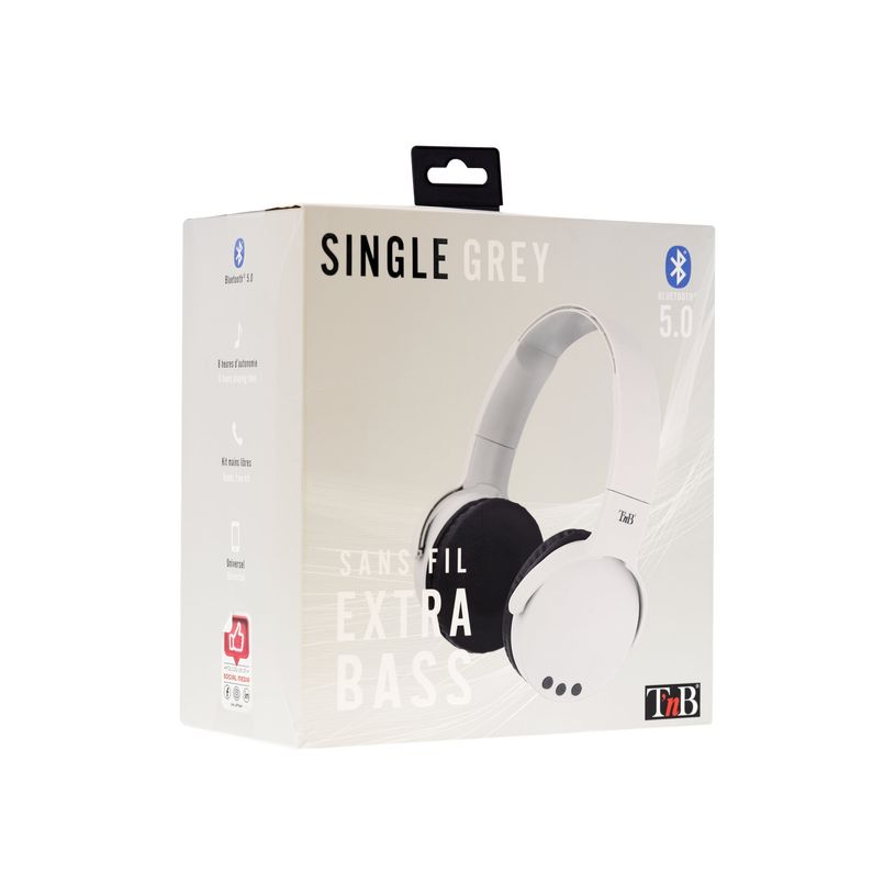 3303170098608-T'nB SINGLE - Casque sans fil avec micro - argent-P_405150564_3-5
