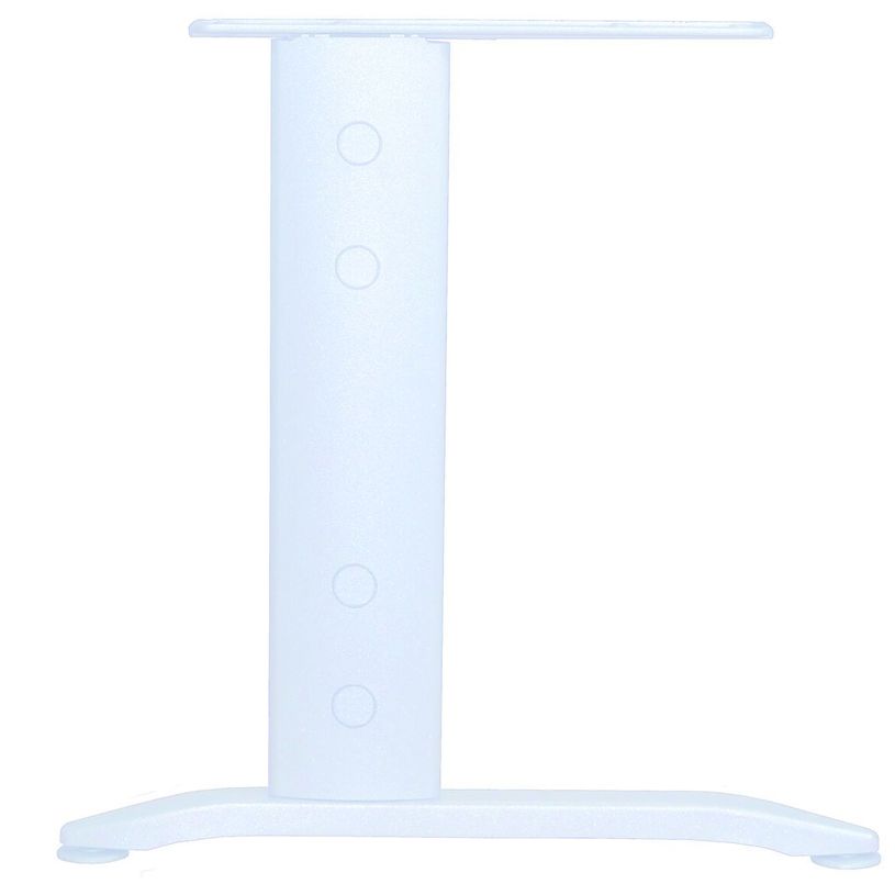 3253310449282-Bureau compact à droite IDRA - L160 cm - Pied blanc - plateau imitation noyer (Pieds de renfort obligat-P_405152430_3-2