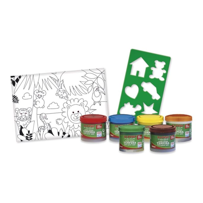 8413240610786-ALPINO Baby My first Finger Paints - Jeu de peinture pour doigts - 6 couleurs - assortimen-P_405154289_2-0