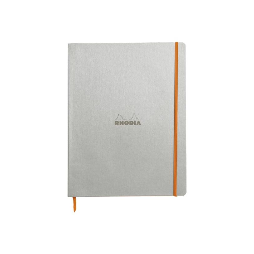 3037921177013-RHODIA Rhodiarama - Carnet souple A4+ - 160 pages - ligné - argent-P_405155061_3-0
