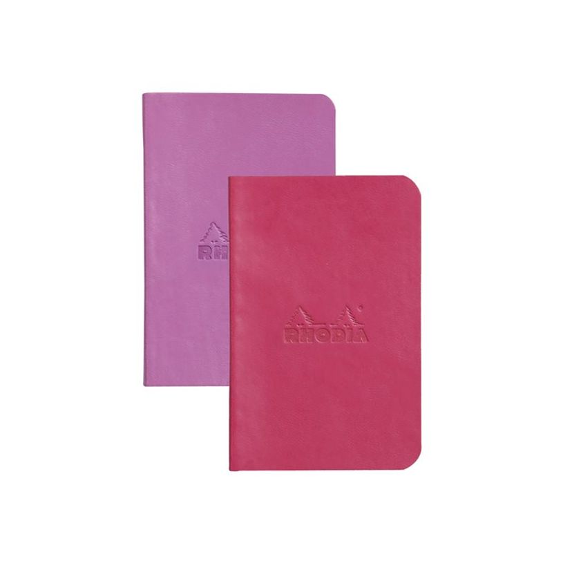3037921172117-RHODIA Rhodiarama - 2 Carnets souples 7 x 10,5 cm - 64 pages - ligné - lilas et framboise-P_405155097_2-0