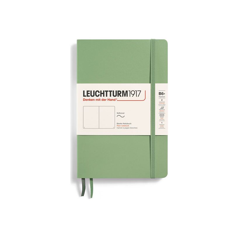 4004117593376-Leuchtturm1917 - Carnet de notes souple B6+ - uni - vert sauge-P_405155307_1-0