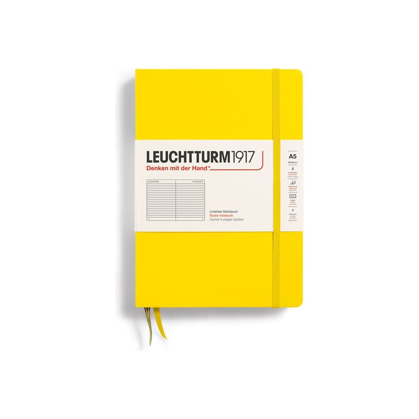 4004117424854-Leuchtturm1917 - Carnet de notes rigide A5 - ligné - jaune citron-P_405155329_1-0