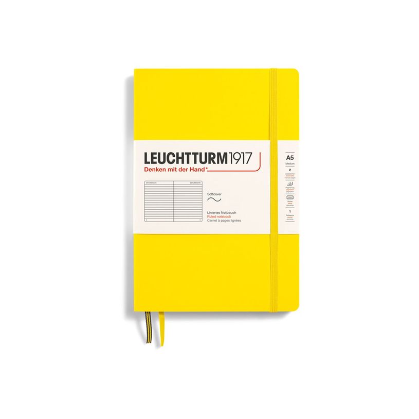 4004117582899-Leuchtturm1917 - Carnet de notes souple A5 - ligné - jaune citron-P_405155380_1-0