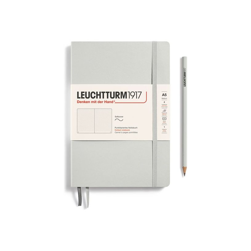4004117626012-Leuchtturm1917 - Carnet de notes souple A5 - pointillés - gris clair-P_405155399_1-0