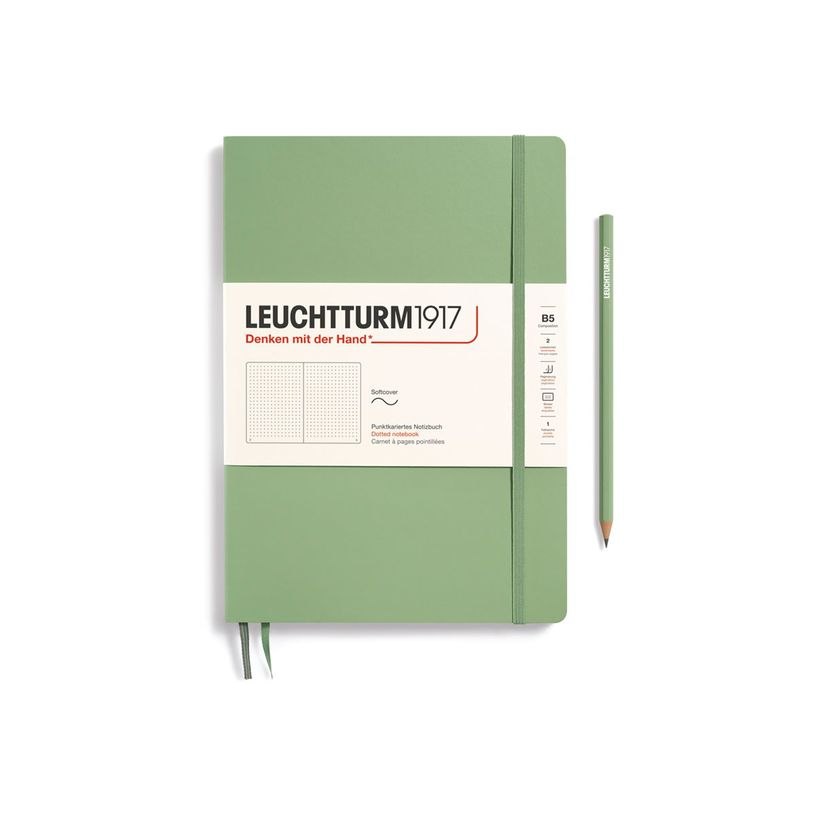 4004117593307-Leuchtturm1917 - Carnet de notes souple B5 - pointillés - vert sauge-P_405155500_1-0