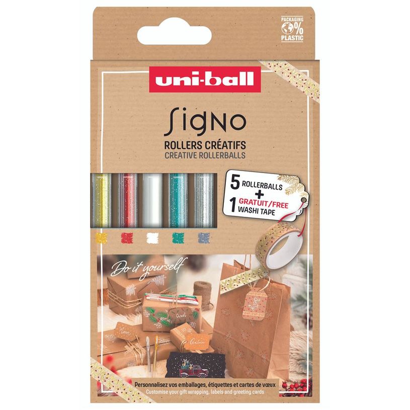 3296280048833-Uniball Signo - Pochette 5 Stylos roller - encre gel-P_405155872_1-0