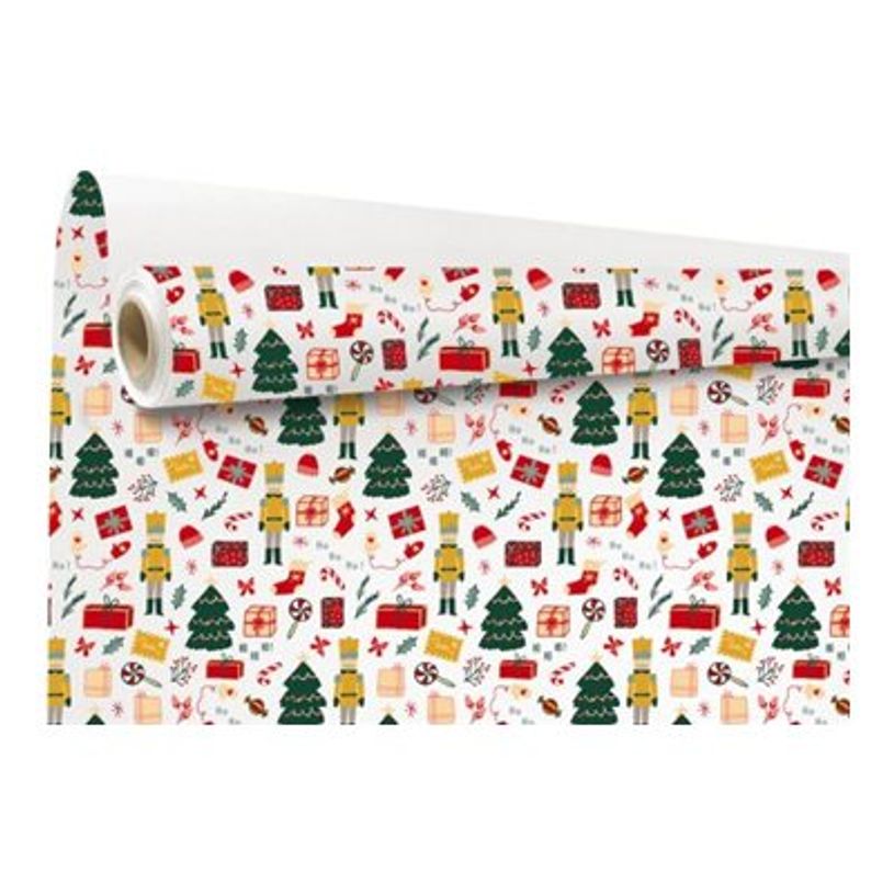 3281650587777-Logistipack Noella - Papier cadeau Kraft - 70 cm x 25 m - Noel-P_405156728_1-0