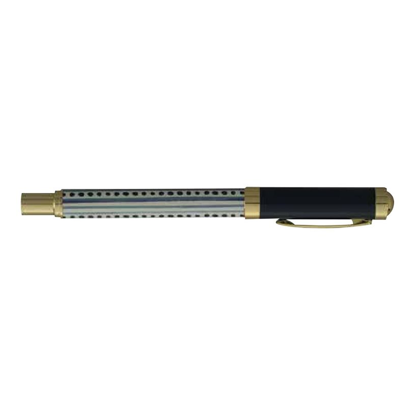 3219918232725-Enzo Varini Palazzo Maiolica - Roller acier - fond laqué motif bleu-P_405157410_1-0