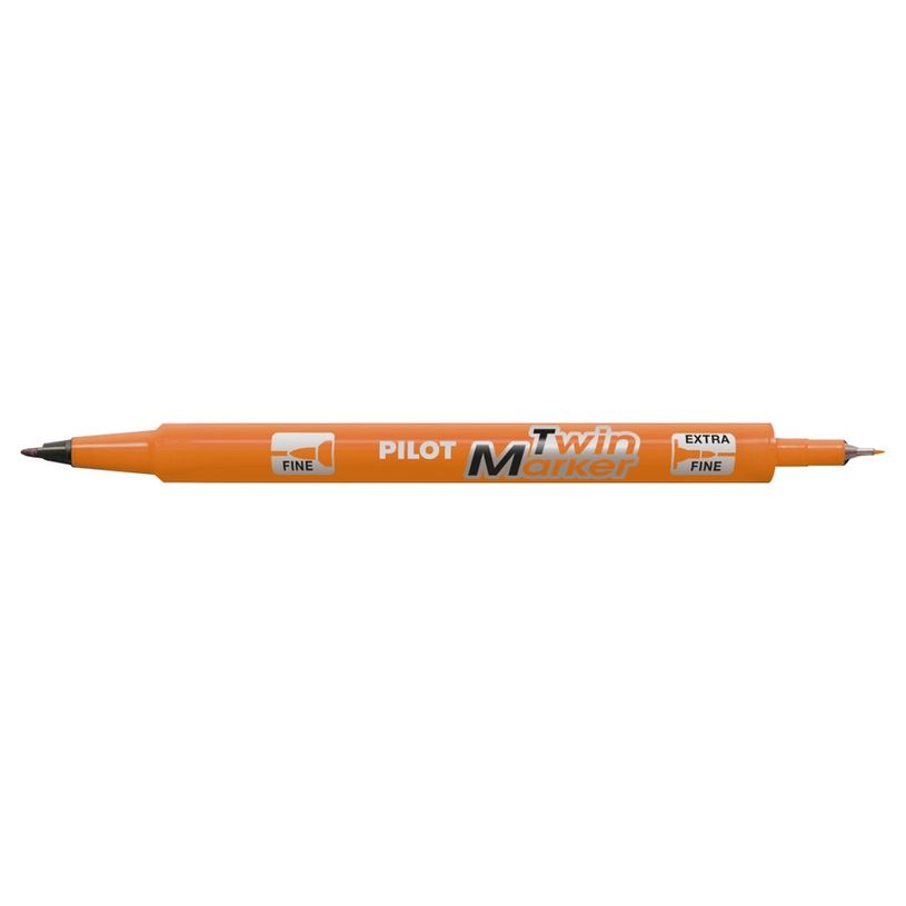 4902505169694-Pilot TWIN MARKER - Marqueur permanent - double pointe fine / extra fine - orange-P_405158011_1-0