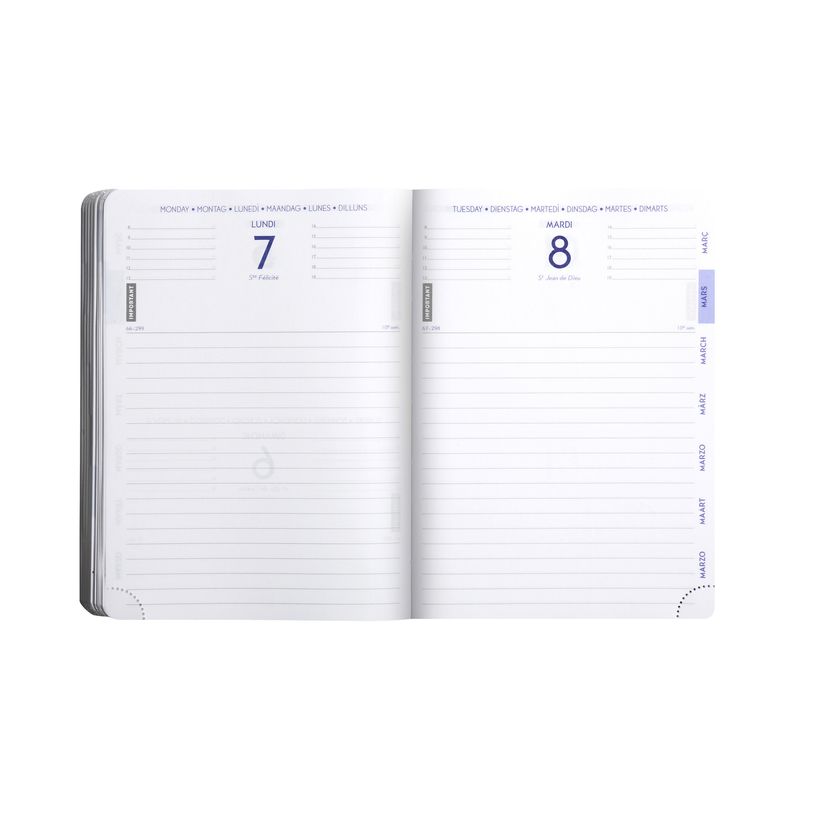 3660942081672-Agenda Grav'Chic - 1 jour par page - 12,5 x 17,5 cm - kaki - Exacompta-P_405161262_7-1
