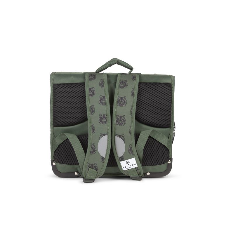 3663842008541-Cartable réversible Tiger - 38 cm - 2 compartiments - vert - Pol Fox-P_405164602_6-5