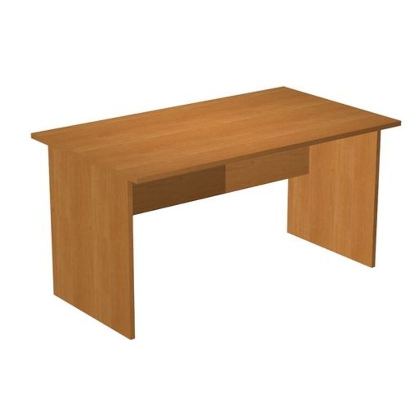 7331920000164-Bureau droit Trend - L140 - Pieds panneaux - plateau imitation aulne-P_405165556_1-0
